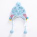 Rhinestone Floral Baby Girls Beanie Hat Autumn Winter Knitting Warm Cap Clever  eb-97678447